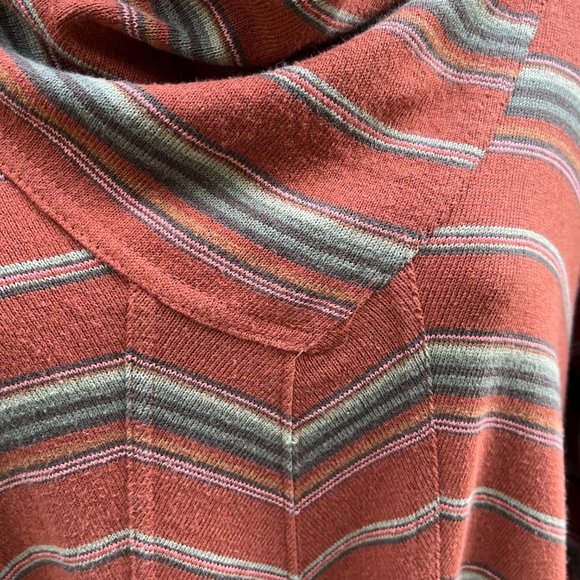 Free People Rust Chevron Striped Tunic Dress - Picture 11 of 15